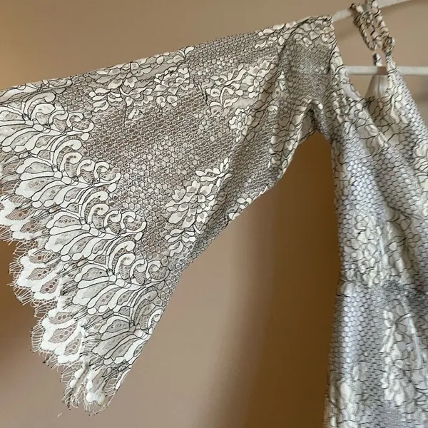 Elliatt white & black lace romper‎ - Image 4