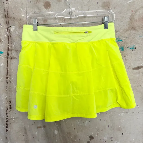 Lululemon Pace Rival Mid-Rise Skirt 15" Length Tall, Highlight Yellow - Image 4