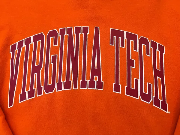 Va Tech Crewneck Sweatshirt Orange Size L - Image 2