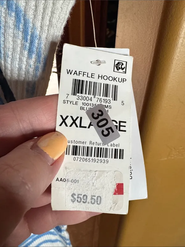Style & Co Blue Black Tie Dye Waffle Knit Lounge Set XXL NWT Oversized Hoodie - Image 7
