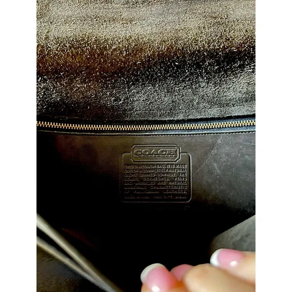 Coach Vintage Black Saddle Bag‎ legacy Y2K Classic - Image 12
