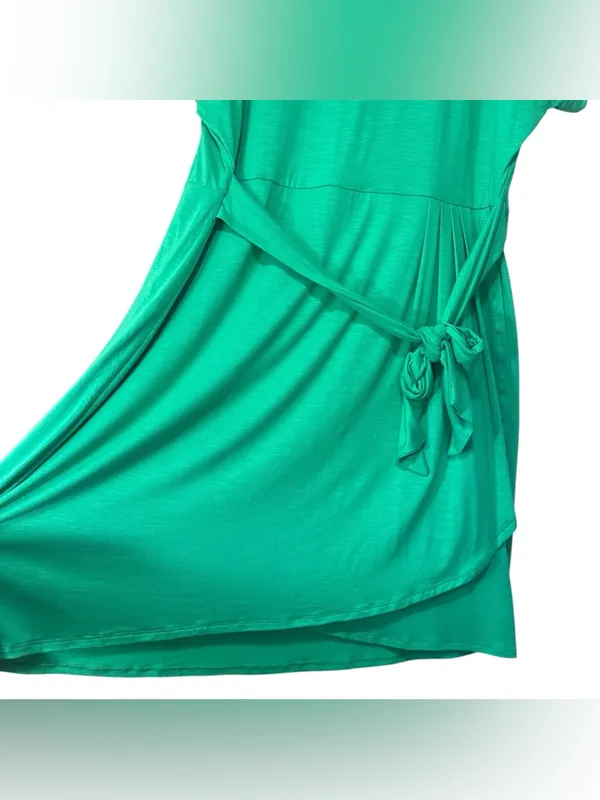 Chaps NWT Crewneck Knit Dress Green Short Sleeve Size XXL Womens - Image 4