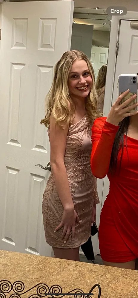 Hello Molly Pink Sparkly Mini Dress - Image 6