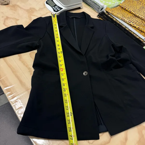 QOR Women’s Commuter Travel Jacket Performance Single Button Blazer Pockets Lg‎ - Image 13