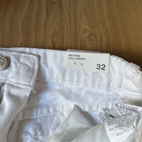 Zara White Denim Pants - Image 4