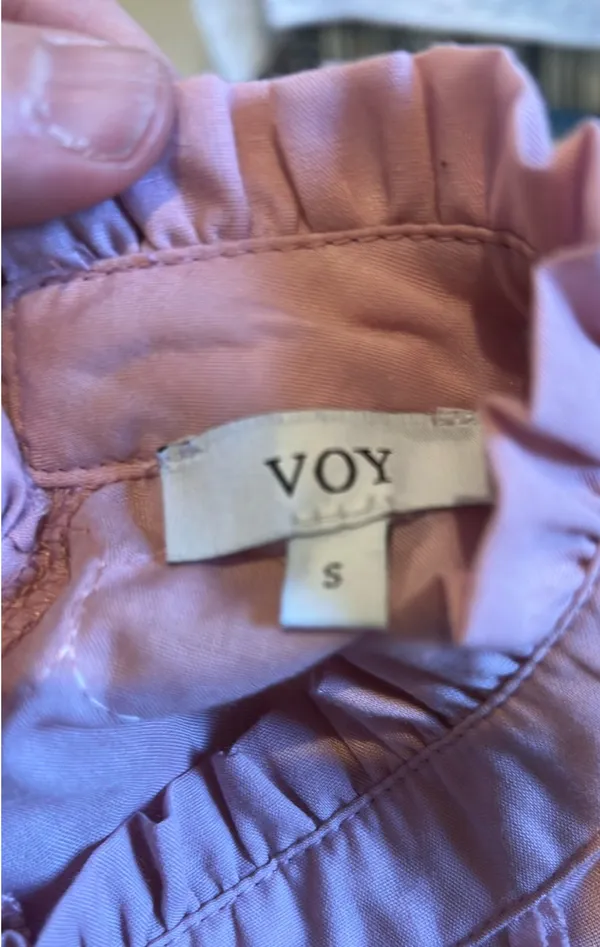 Boutique Voy flutter sleeve rose pink top S - Image 5