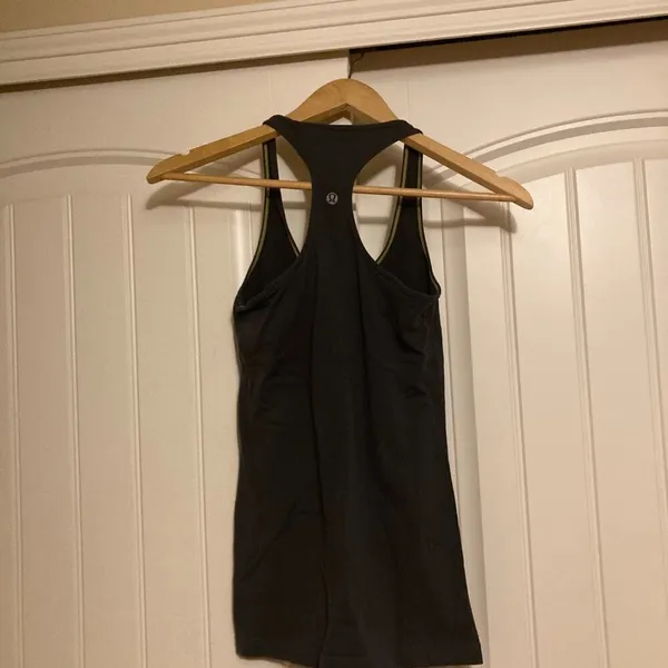 Lululemon Racerback Tank Top Dark Gray Solid Pullover Lightweight Size 4 Classic - Image 2