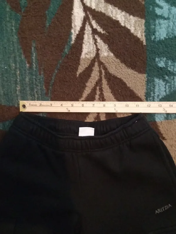 Aritzia Cozy Sweatfleece Black Jogger Mega Confy Outdoors Arrends Size 2xs - Image 9