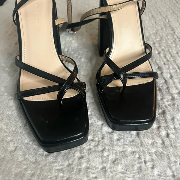 Princess Polly Cammie Strappy Heel in Black Women's Shoe Size 8 - Image 6