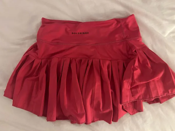 Hot Pink Gold Hinge Skirt - Image 3