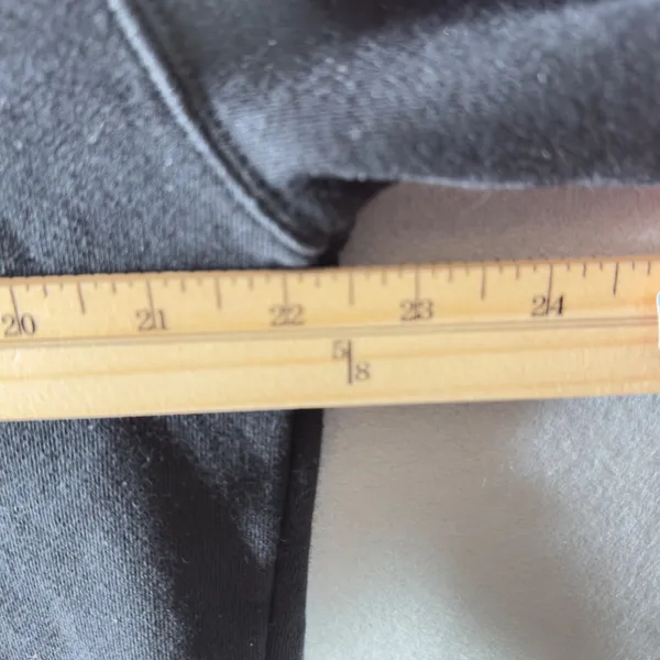 497 | Athleta Sundown Relaxed ‎ Black Fleece Lined Pullover Hoodie Womens Large - Image 3