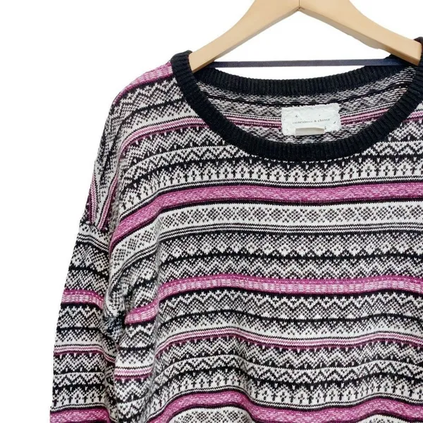 Coincedence and Chance Anthropologie Women's Large Geometric‎ Print Sweater - Image 4