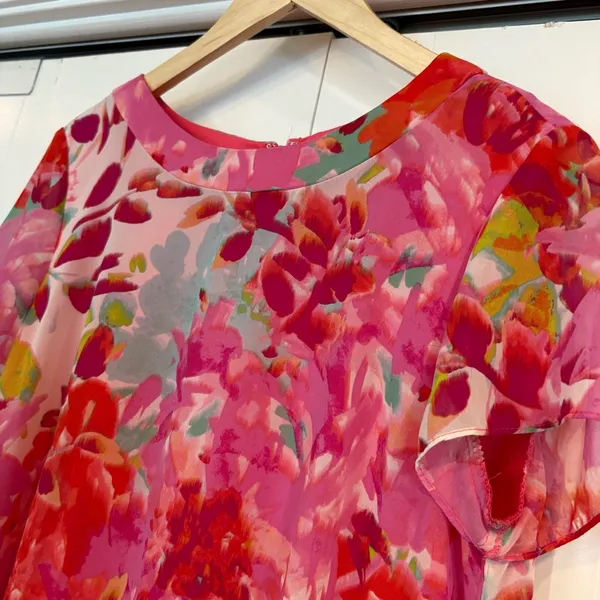 Eliza J. Pink Floral‎ Dress Size 12 - Image 6