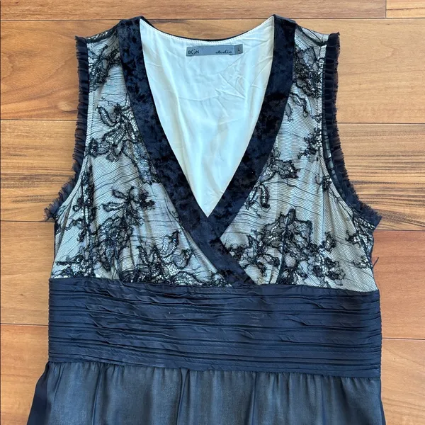 Silk dress Black Size L - Image 2