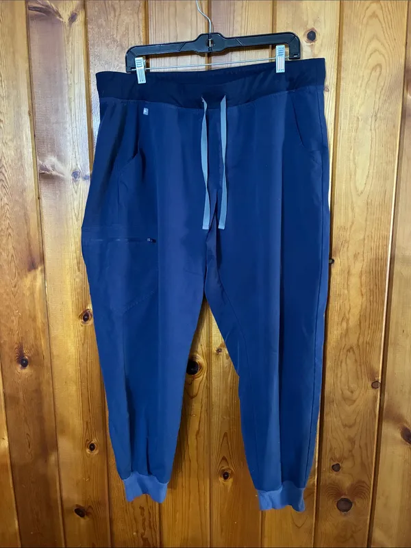 Figs Womens Navy Blue Drawstring Joggers nursing scrubs doctor medical field - Image 2