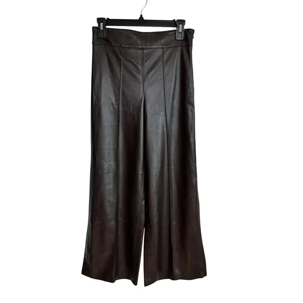 ZARA Brown Wide Leg Trousers Pants Women's Size XS NWOT - Image 3