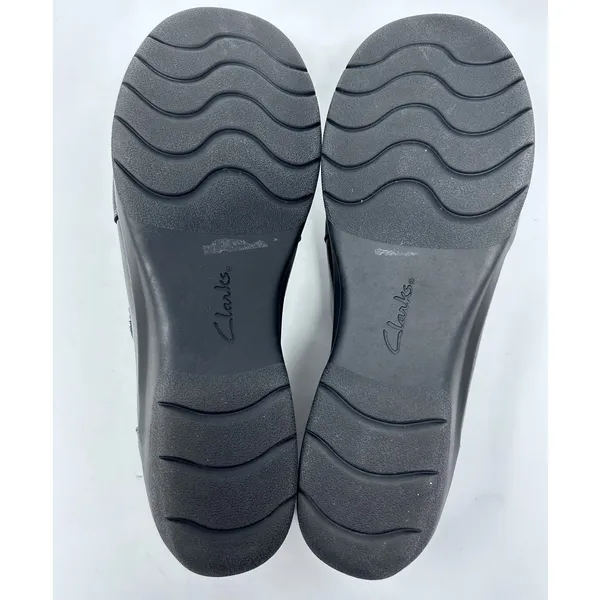 Clarks Collection Women's Black Ultimate Comfort‎ Slip-On Shoes Size 8 1/2 E - Image 6