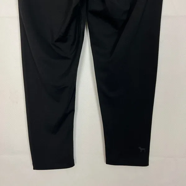 VS Pink Mid-Rise Capri Black Athleisure Leggings Size S - Image 7