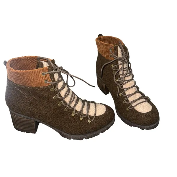 Kork-Ease NEW Elin High Pile Fleece Lug Sole Bootie - Image 10