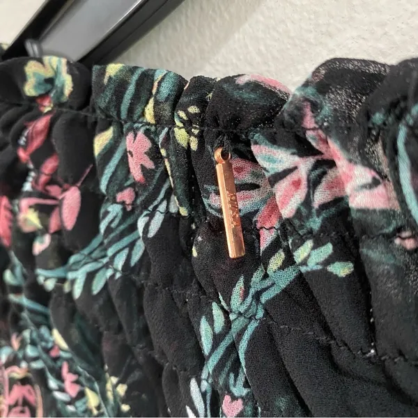 MISA Los Angeles Lexie Mini‎ Dress XS Silk Floral Boho Party Date Night Chic - Image 10