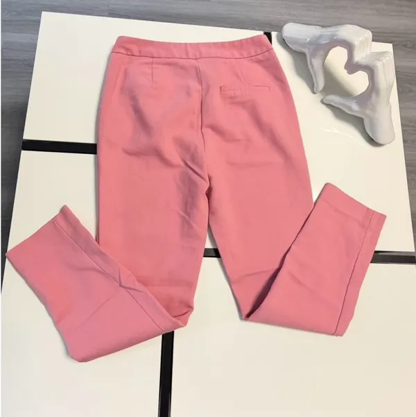 🌸 Zara Basic Pink Ruffled Pocket Trousers - Size S - Image 3
