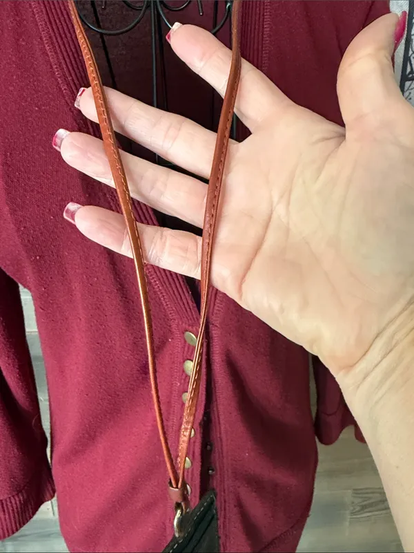 Dooney and Bourke pebble grain lanyard id holder - Image 3