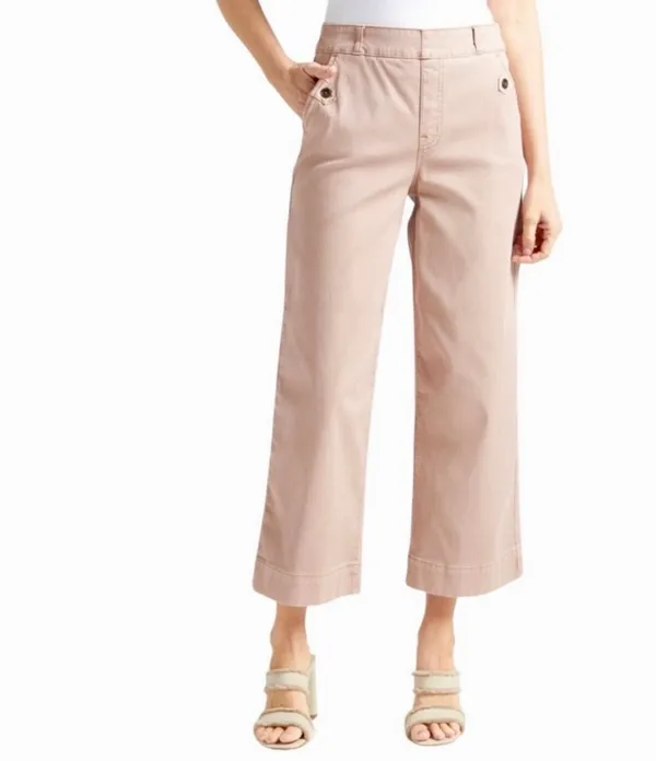 Spanx Stretch Twill Cropped Wide-Leg Pants - Image 2