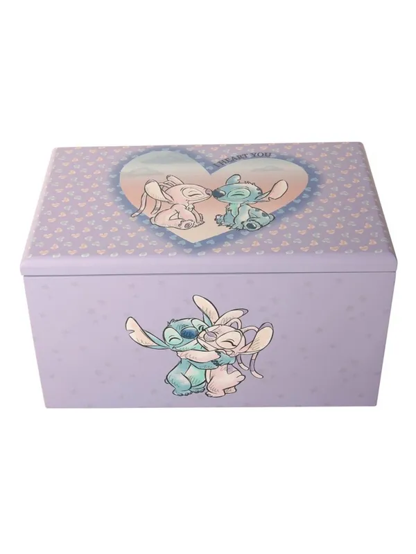 Disney nwt Stitch & Angel Heart Jewelry Box With Removable Tray - Image 3