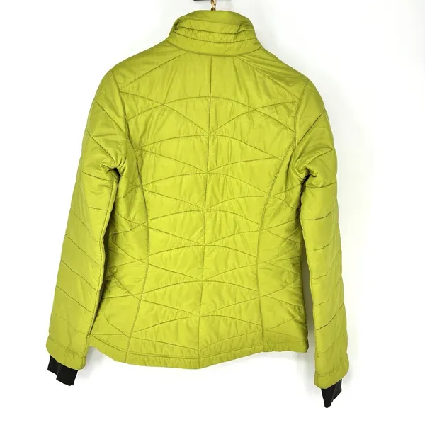 Columbia Omni-Heat Quilted Puffer Jacket Chartreuse Green Full Zip Women's S - Image 2