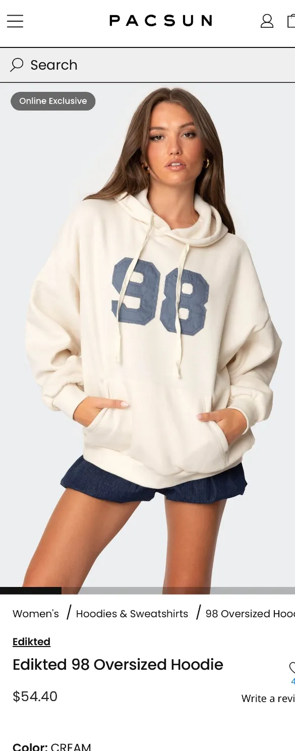 Edikted 98 Oversized Hoodie - Image 2