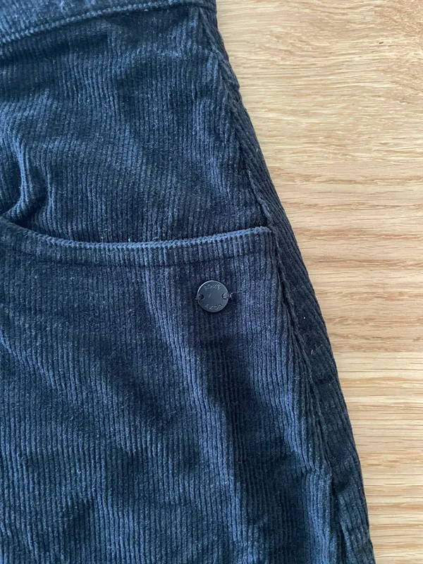 Roxy Corduroy Black Mini Skirt - Image 3