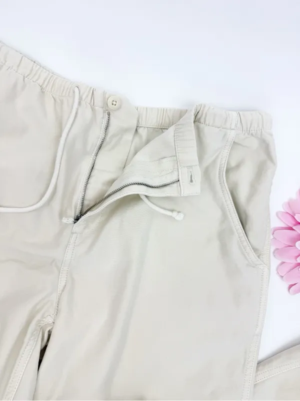 Tna X Aritzia Cache Cargo Parachute Pant Darted Barrel Beige Jogger Cotton - Image 10