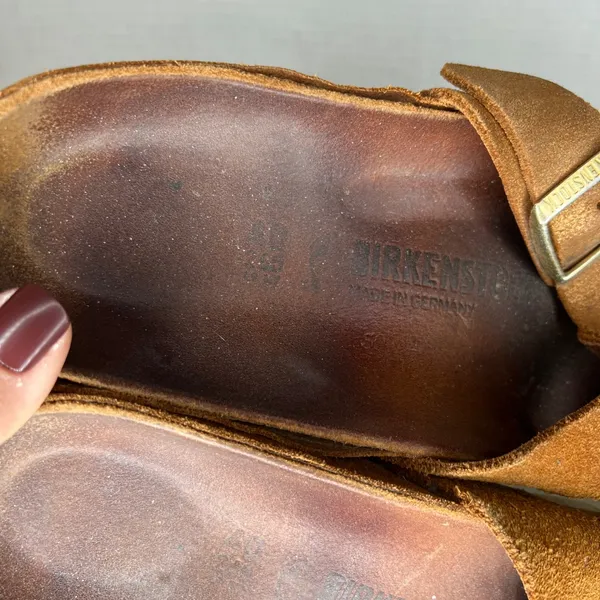 Birkenstock‎ Siena Style Suede Leather Sandals Brown EU 40 US Women 9 - Image 5