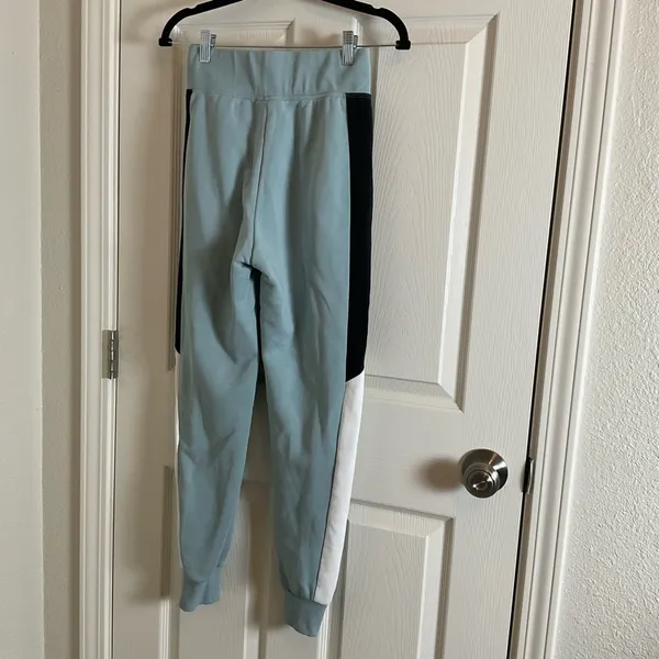 Nike Air Women's Cyan Heather Colorblock Jogger Pants Sweats Size XS - Image 7
