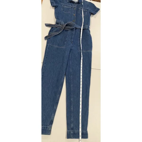 FatFace Denim Jumpsuit Size 2 Imogen Boilersuit 100%Cotton Utility Rosie Minimal - Image 8