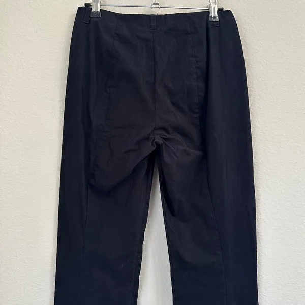 Marithe Francois Trouser Pants‎ Women Size 4 Cotton Black Minimalist Workwear - Image 4