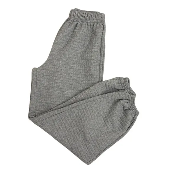 Princess Polly Waffle Knit Baggy Casual Loose Gray Jogger Sweatpants Size 4 - Image 2