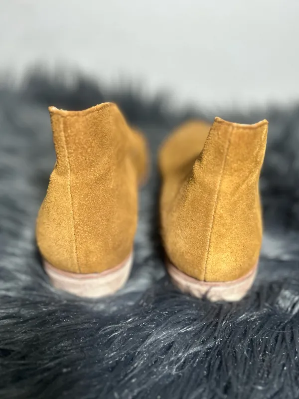 Free People Royale Flats Cutout Suede Leather Pointed Toe Brown Sz EU40 / US - Image 7