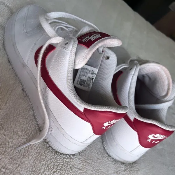 Nike Red White And Gold  Air Force 1s - Image 3