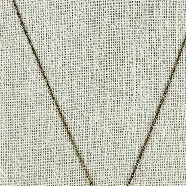 Gold Tone Rhinestone Pendant Chain Link Necklace - Image 6