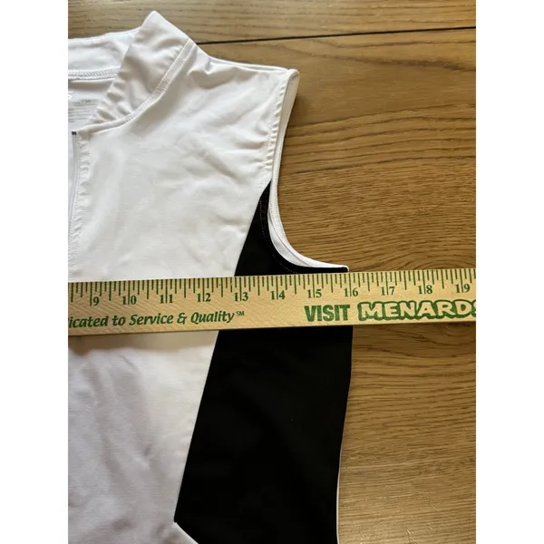 Jack Smith Women Size Small Sleeveless 1/4 Zip Polo Shirt Golf Athleisure READ - Image 4
