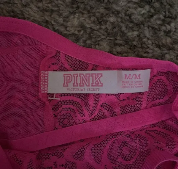 PINK lace bralette Size M - Image 3