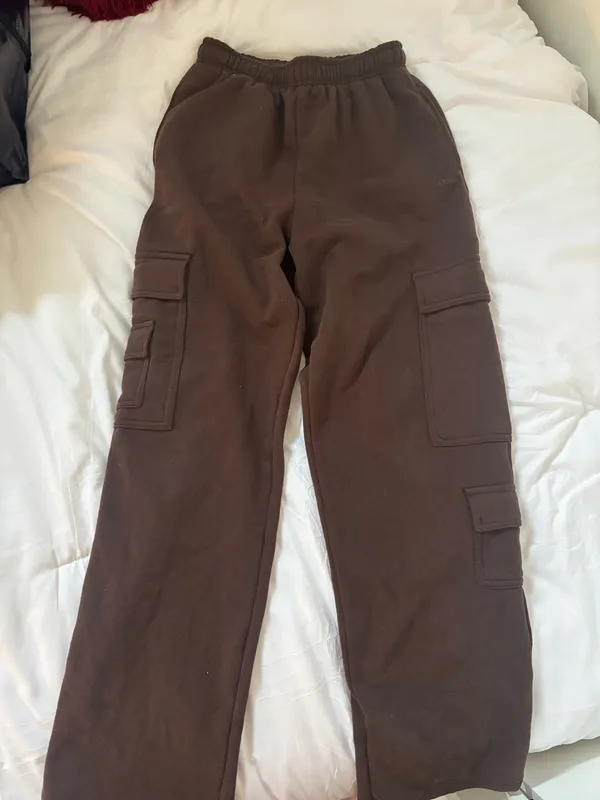Garage Brown Cargo Jogger Pants - Women's - Image 2
