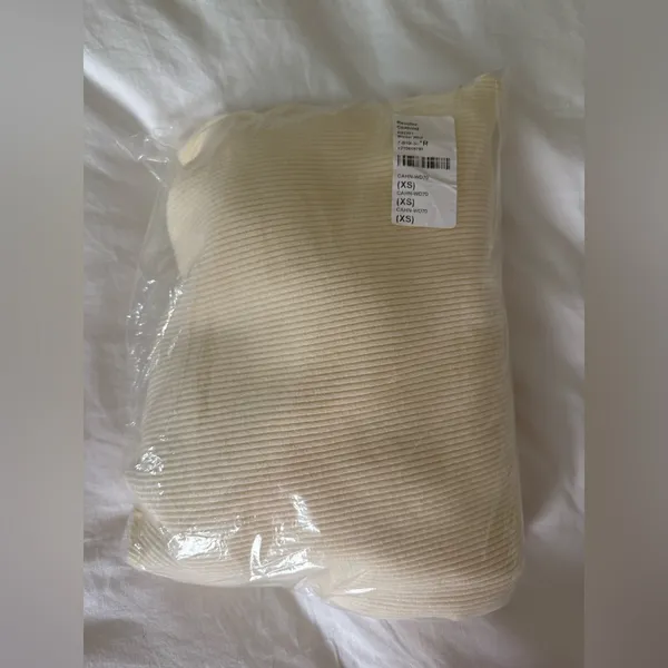 Revolve Callahan Cream Off-Shoulder Midi Sweater Dress - Image 2