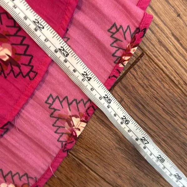 By Anthropologie pink boho dolman sleeve blouse M - Image 8