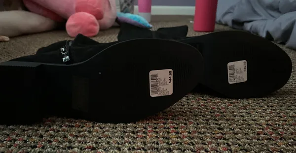 Knee High Black Boots Size 7 - Image 3