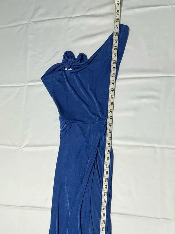 Lucy in the Sky - Blue One Shoulder Maxi Dress -Size XS‎ - NEW Without Tags. - Image 9