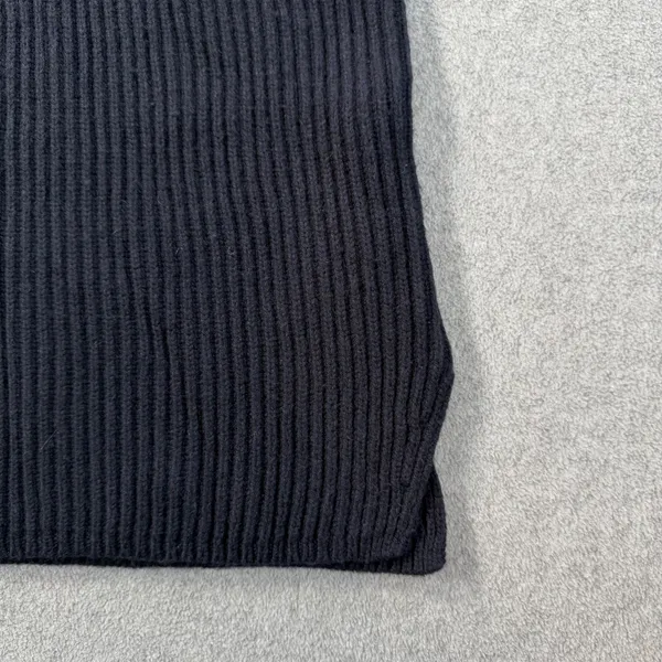 Madewell Half-Zip Sweater Vest Women's Large Navy Blue Knit Wool Blend - Image 3