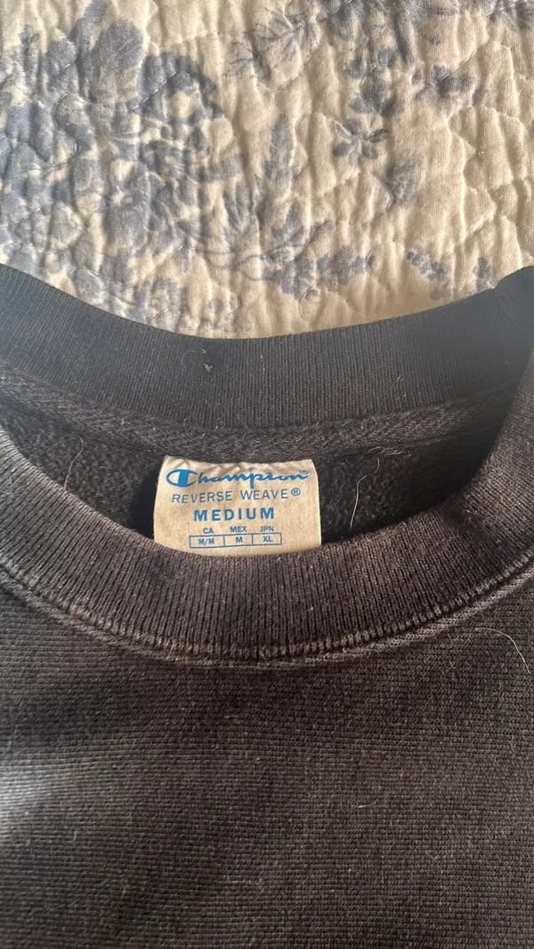 Champion s Black Reverse Weave Crewneck - Image 2