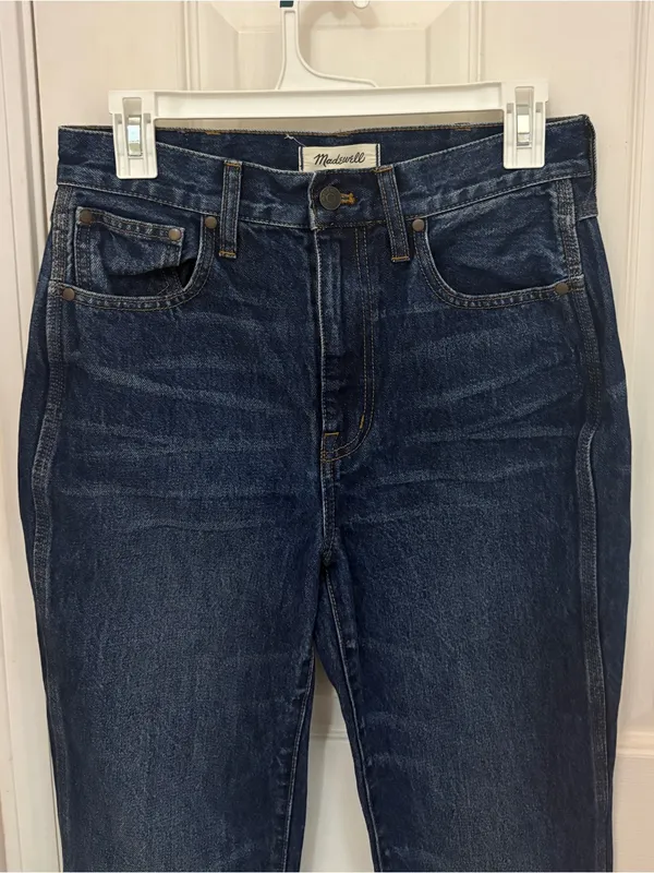 NWOT Madewell The Perfect Vintage Full Length High Ride Jean in Dark Wash - Image 2